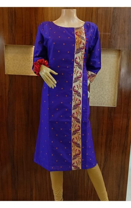 Semi Silk Paithani Kurti